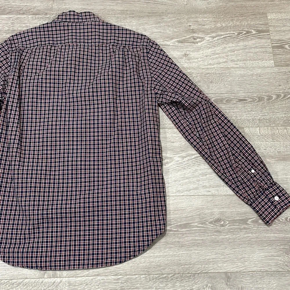 J. Crew Shirtings Washed Tartan Plaid Button Down Long Sleeve Shirt M